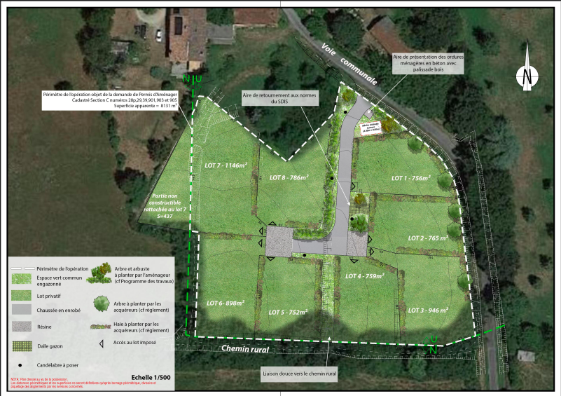 Terrain seul à Baigneaux en Gironde (33) de 759 m² à vendre au prix de 65000€ - 2