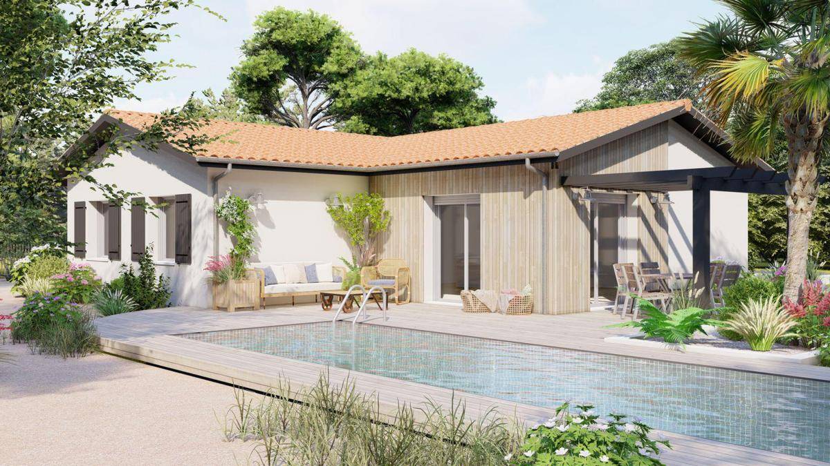 Programme terrain + maison à Le Fauga en Haute-Garonne (31) de 90 m² à vendre au prix de 225800€ - 1