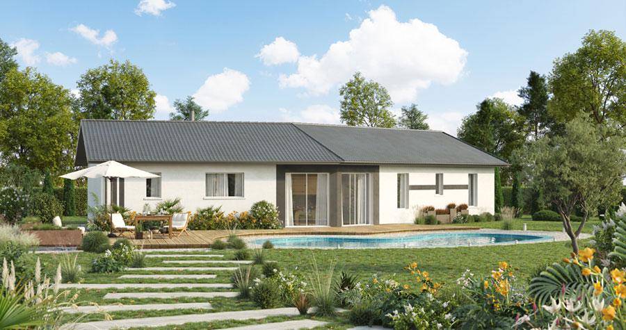 Programme terrain + maison à Réans en Gers (32) de 90 m² à vendre au prix de 167900€ - 1