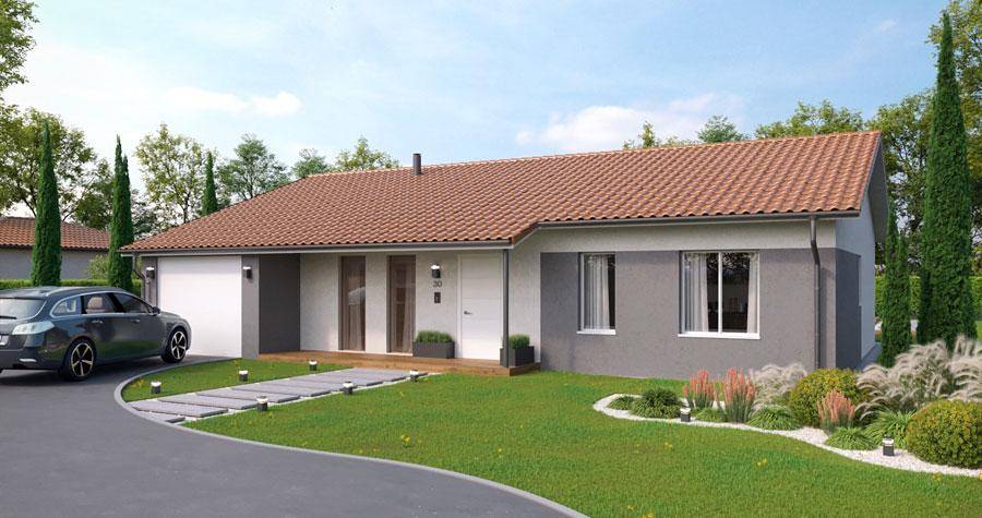 Programme terrain + maison à Saint-Sylvestre-sur-Lot en Lot-et-Garonne (47) de 100 m² à vendre au prix de 261530€ - 1