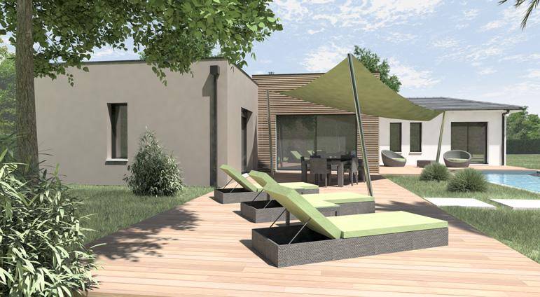 Programme terrain + maison à Saint-Pardon-de-Conques en Gironde (33) de 123 m² à vendre au prix de 362500€ - 2
