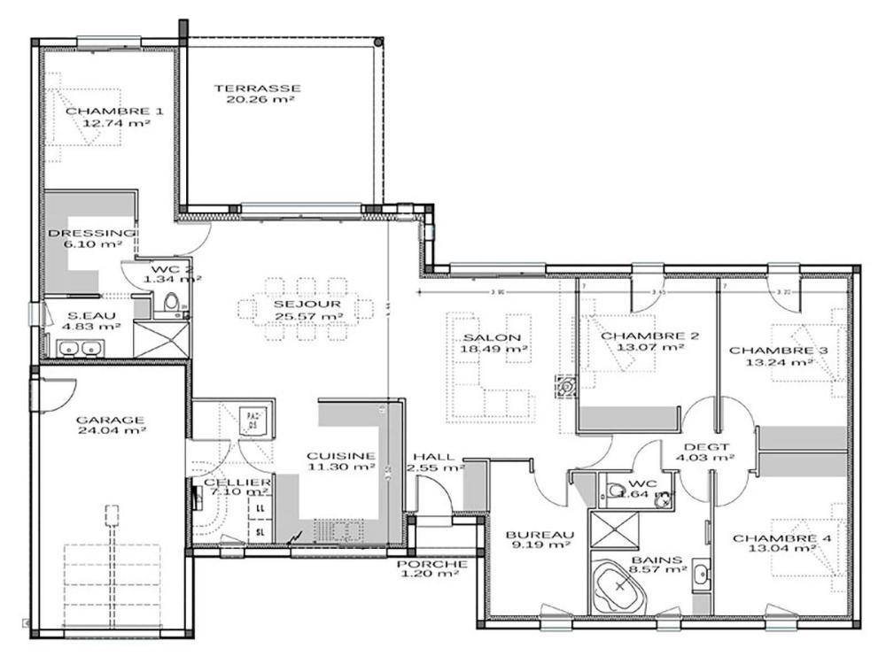 Programme terrain + maison à Saint-Orens-Pouy-Petit en Gers (32) de 153 m² à vendre au prix de 318400€ - 2