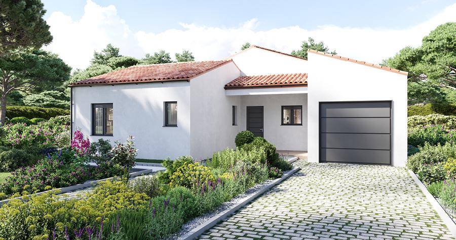 Programme terrain + maison à Moëze en Charente-Maritime (17) de 92 m² à vendre au prix de 255000€ - 1
