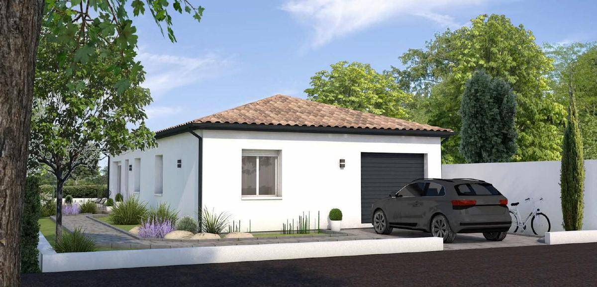 Programme terrain + maison à Villenave-d'Ornon en Gironde (33) de 90 m² à vendre au prix de 353000€ - 1