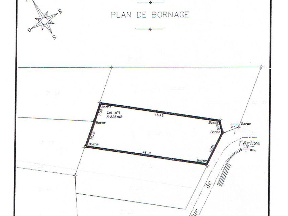 Terrain seul à La Neuville-en-Beine en Aisne (02) de 825 m² à vendre au prix de 25000€ - 1