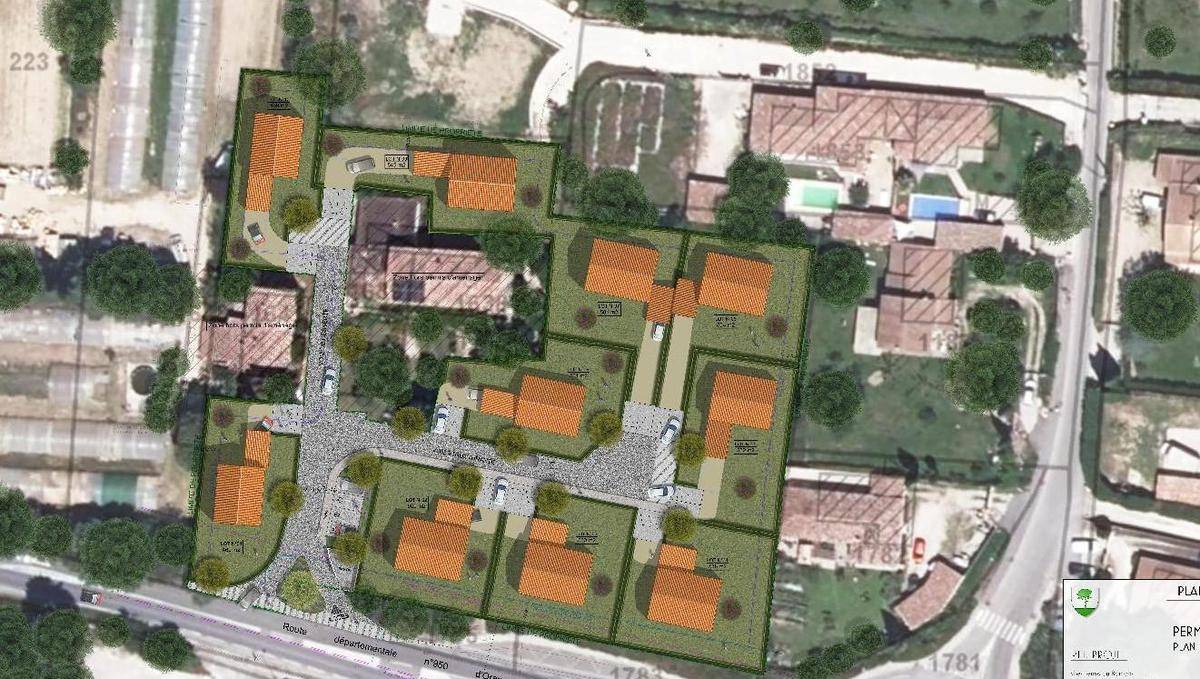 Terrain seul à Loriol-du-Comtat en Vaucluse (84) de 469 m² à vendre au prix de 115000€ - 3