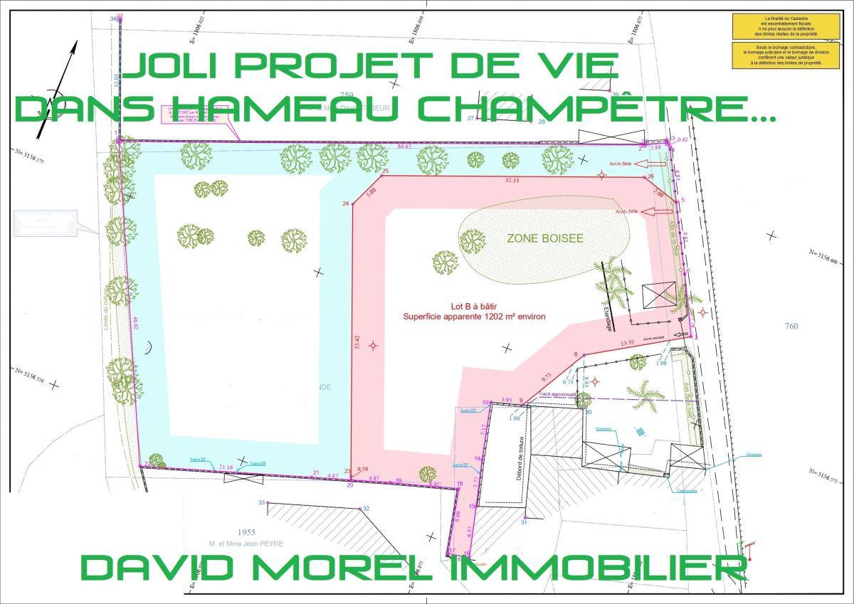 Terrain seul à Saint-Médard-en-Forez en Loire (42) de 1202 m² à vendre au prix de 166500€ - 2