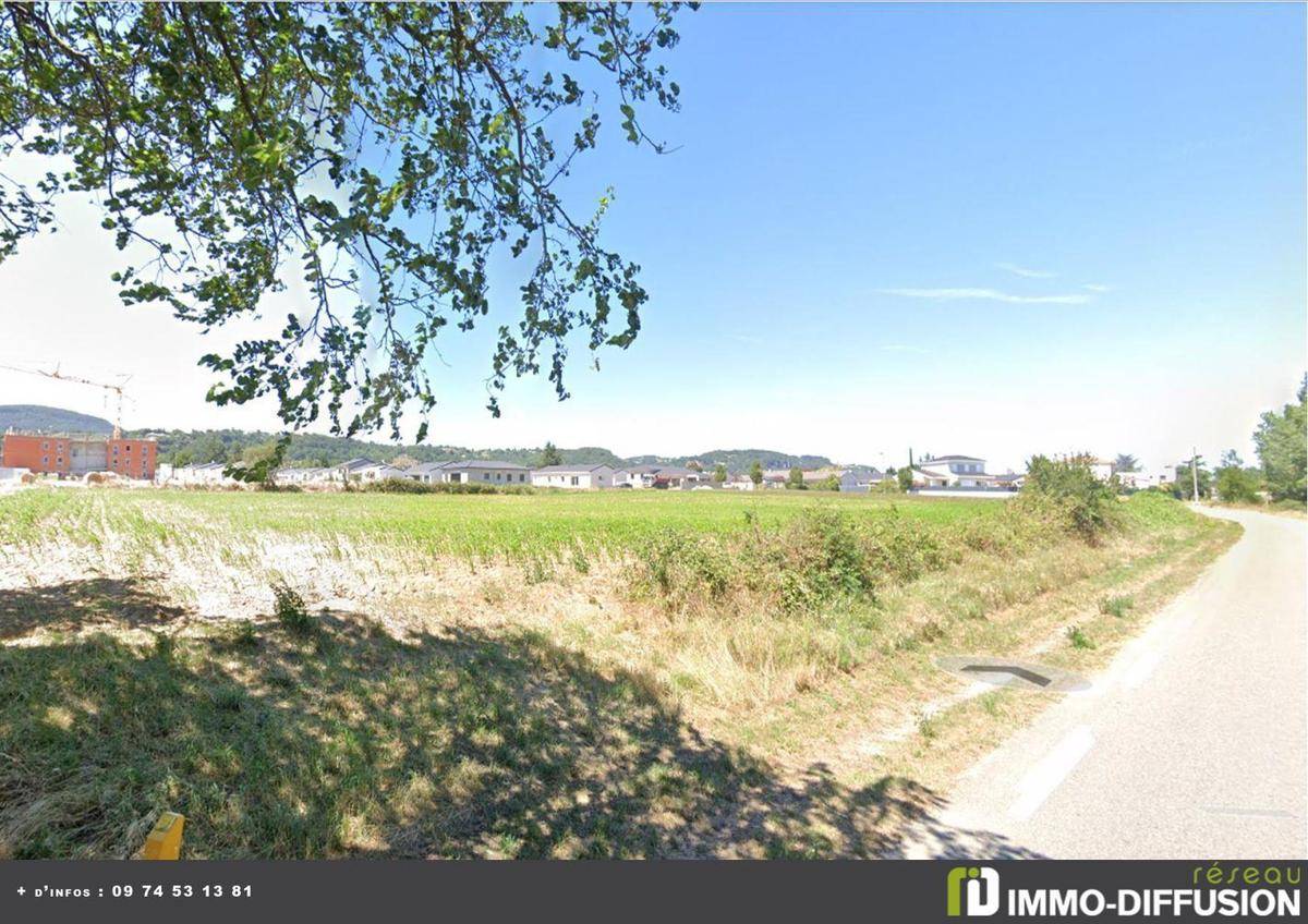 Terrain seul à Charmes-sur-Rhône en Ardèche (07) de 288 m² à vendre au prix de 64500€ - 2