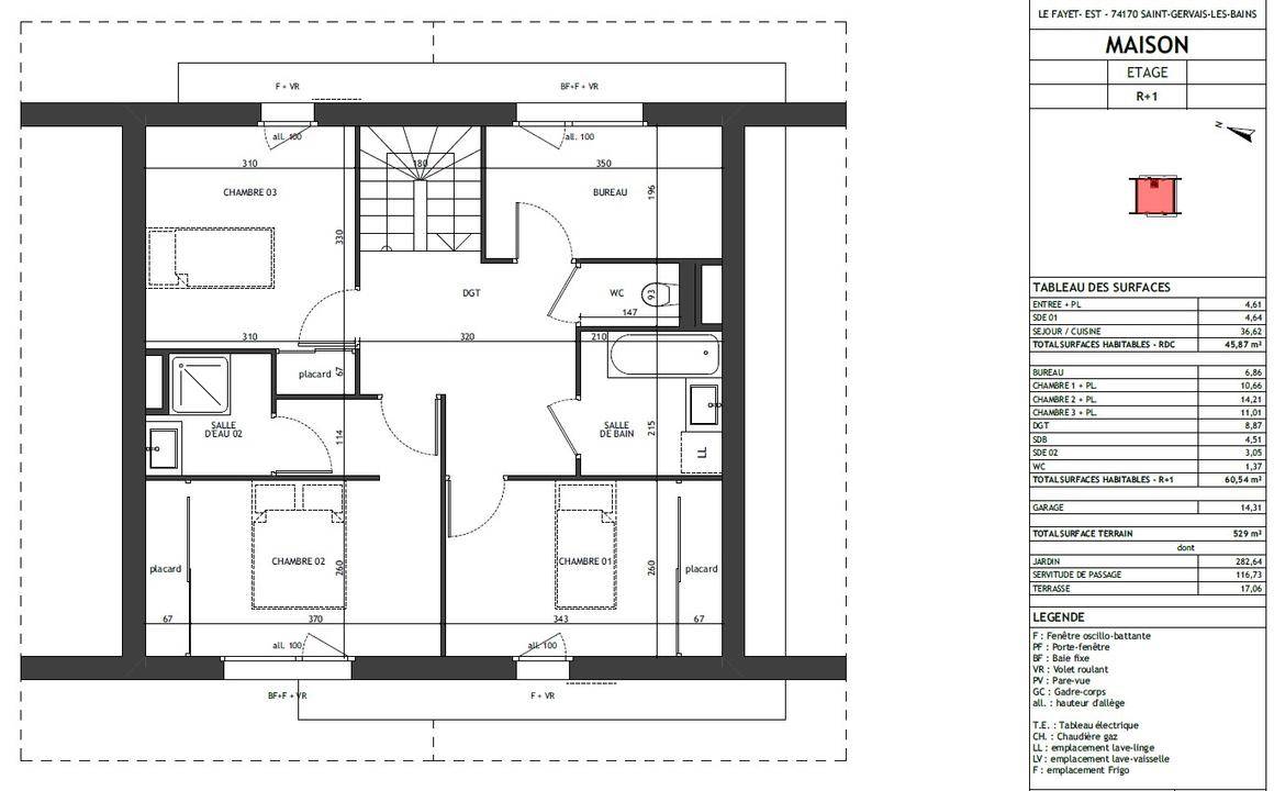 Maison à Saint-Gervais-les-Bains en Haute-Savoie (74) de 106 m² à vendre au prix de 600000€ - 2