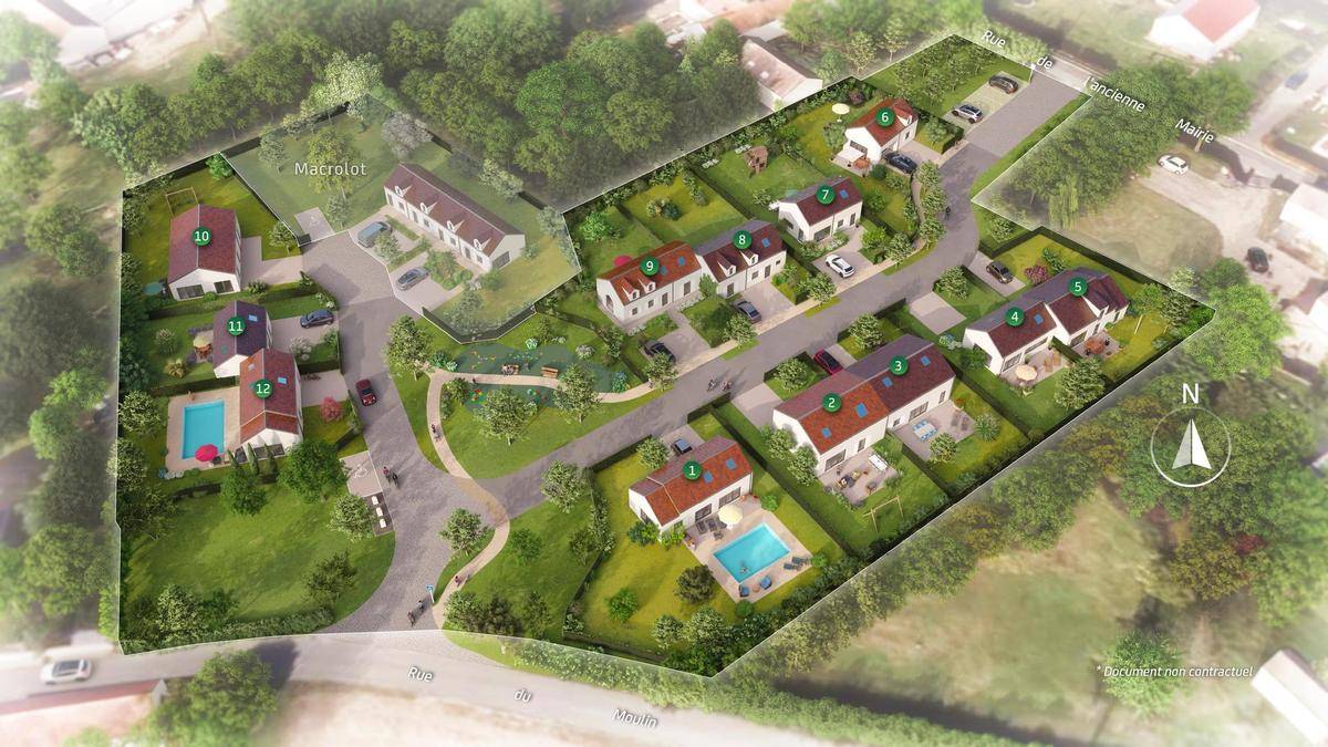 Terrain seul à Fontenay-Saint-Père en Yvelines (78) de 600 m² à vendre au prix de 146900€ - 1