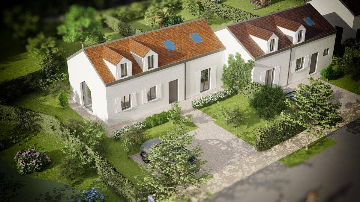 Terrain seul à Fontenay-Saint-Père en Yvelines (78) de 600 m² à vendre au prix de 146900€ - 2