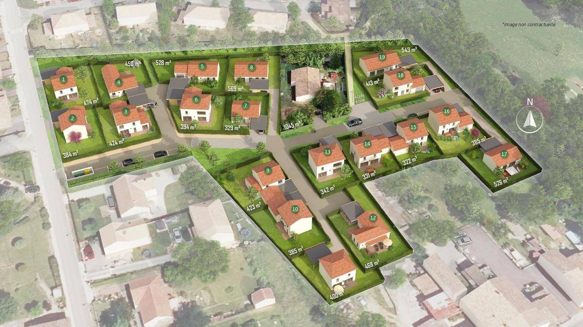 Terrain seul à La Sauve en Gironde (33) de 331 m² à vendre au prix de 59000€ - 1