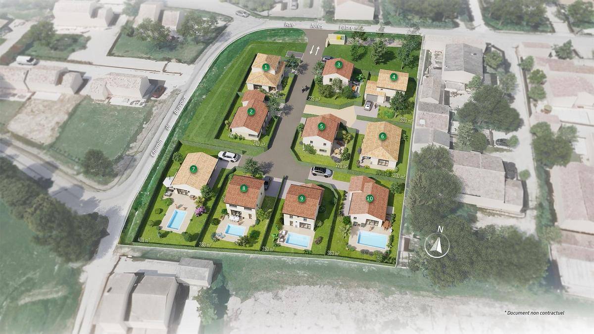 Terrain seul à Monteux en Vaucluse (84) de 250 m² à vendre au prix de 107900€ - 2