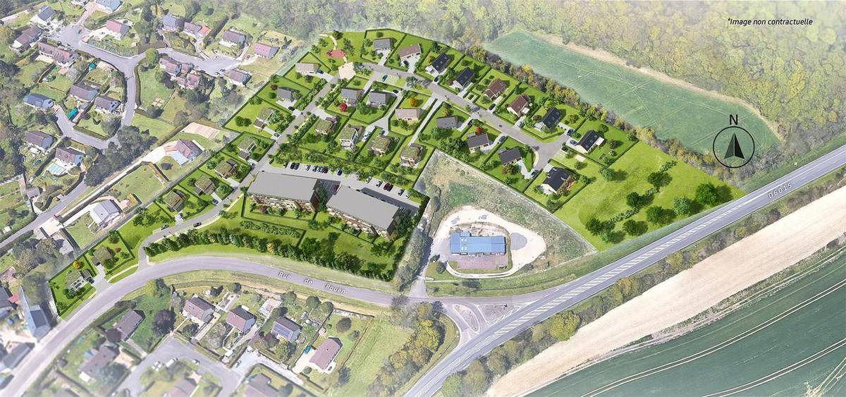 Terrain seul à Igoville en Eure (27) de 549 m² à vendre au prix de 64500€ - 1