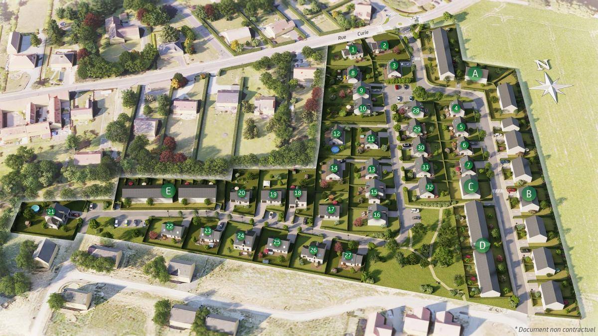 Programme immobilier LES CHAMPS CABARETS 2 62161 Marœuil