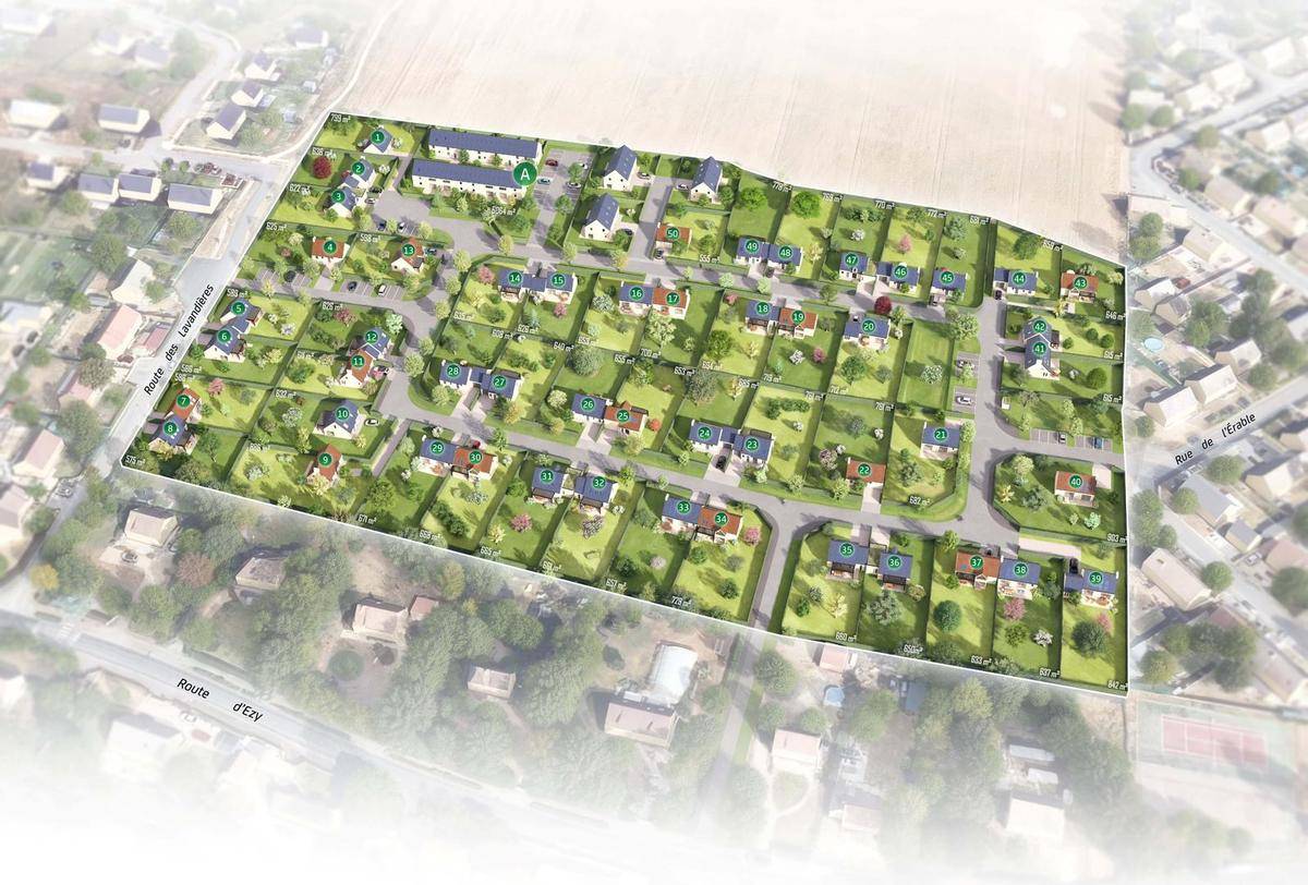 Programme immobilier L'ERABLE 27530 Croth