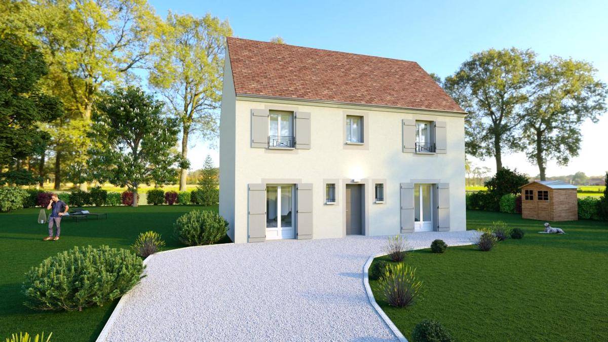 Programme terrain + maison à Doue en Seine-et-Marne (77) de 566 m² à vendre au prix de 339984€ - 1