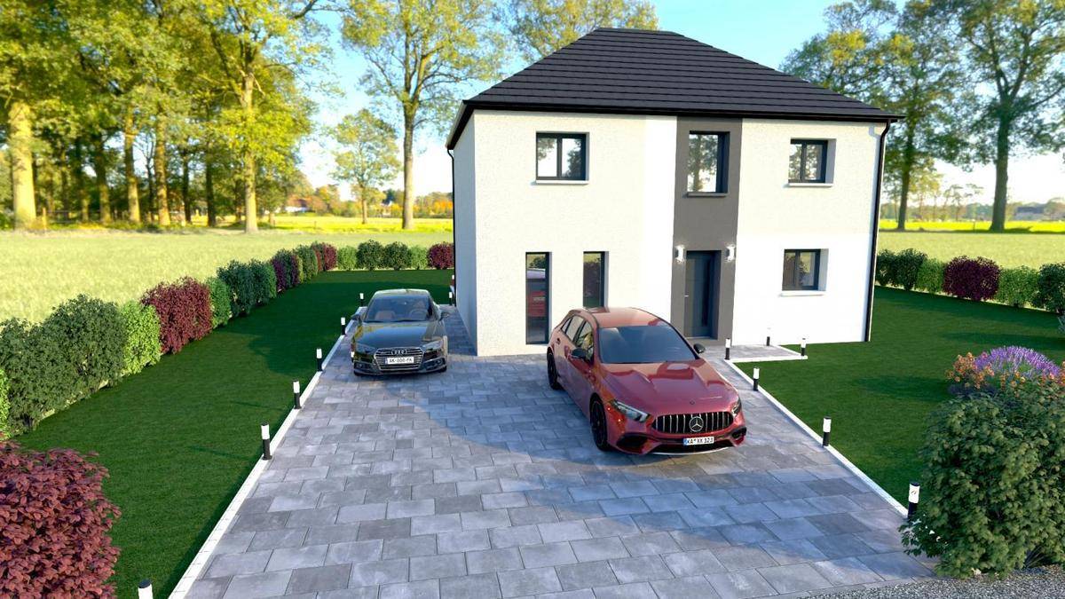 Programme terrain + maison à Estrées-sur-Noye en Somme (80) de 600 m² à vendre au prix de 267125€ - 1