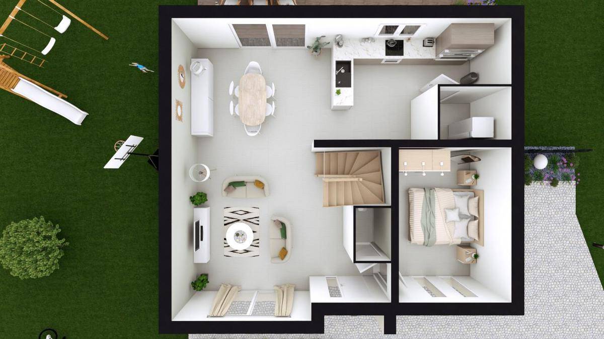 Programme terrain + maison à Mitry-Mory en Seine-et-Marne (77) de 315 m² à vendre au prix de 396519€ - 4