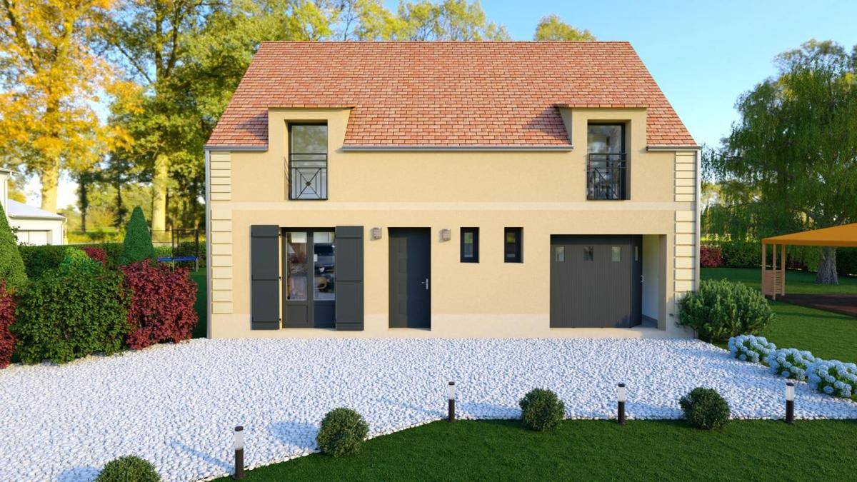 Programme terrain + maison à Mézy-sur-Seine en Yvelines (78) de 1000 m² à vendre au prix de 464000€ - 1