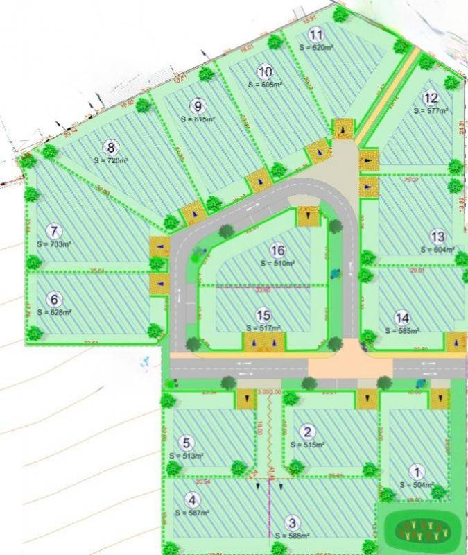 Terrain seul à Pontorson en Manche (50) de 720 m² à vendre au prix de 60000€ - 2