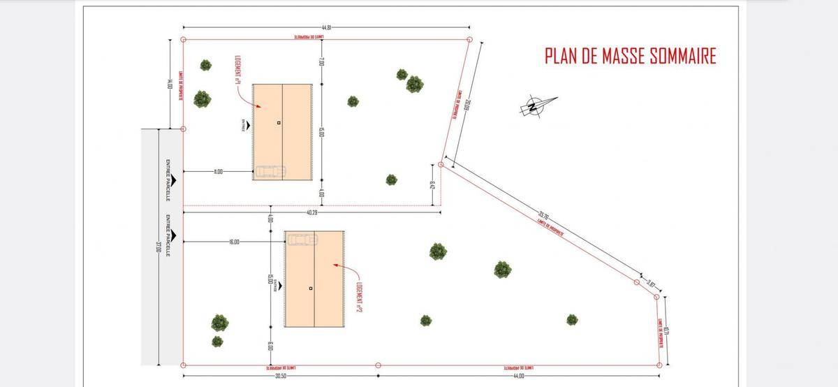 Terrain seul à Saint-Germain-des-Prés en Loiret (45) de 1500 m² à vendre au prix de 34900€ - 2