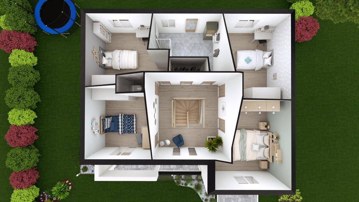 Programme terrain + maison à La Courneuve en Seine-Saint-Denis (93) de 878 m² à vendre au prix de 973085€ - 3