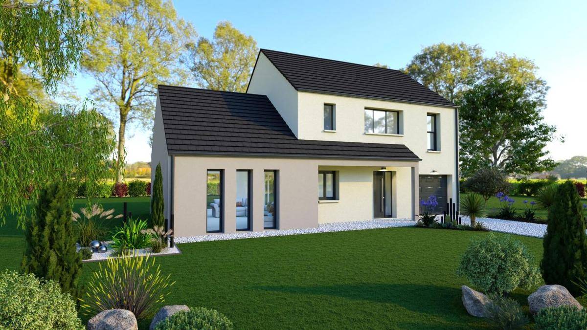 Programme terrain + maison à Chamigny en Seine-et-Marne (77) de 1164 m² à vendre au prix de 390631€ - 2