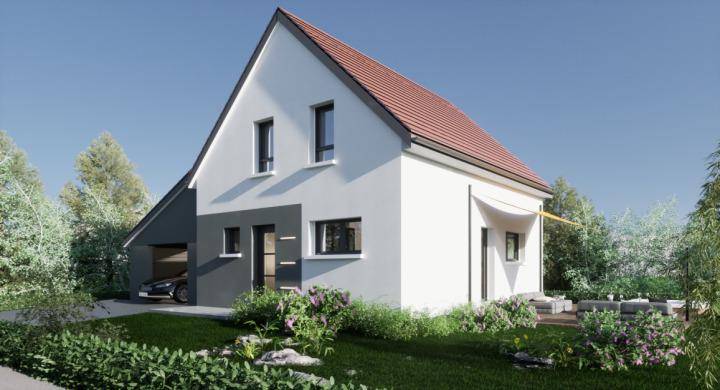 Programme terrain + maison à Kolbsheim en Bas-Rhin (67) de 380 m² à vendre au prix de 395000€ - 1