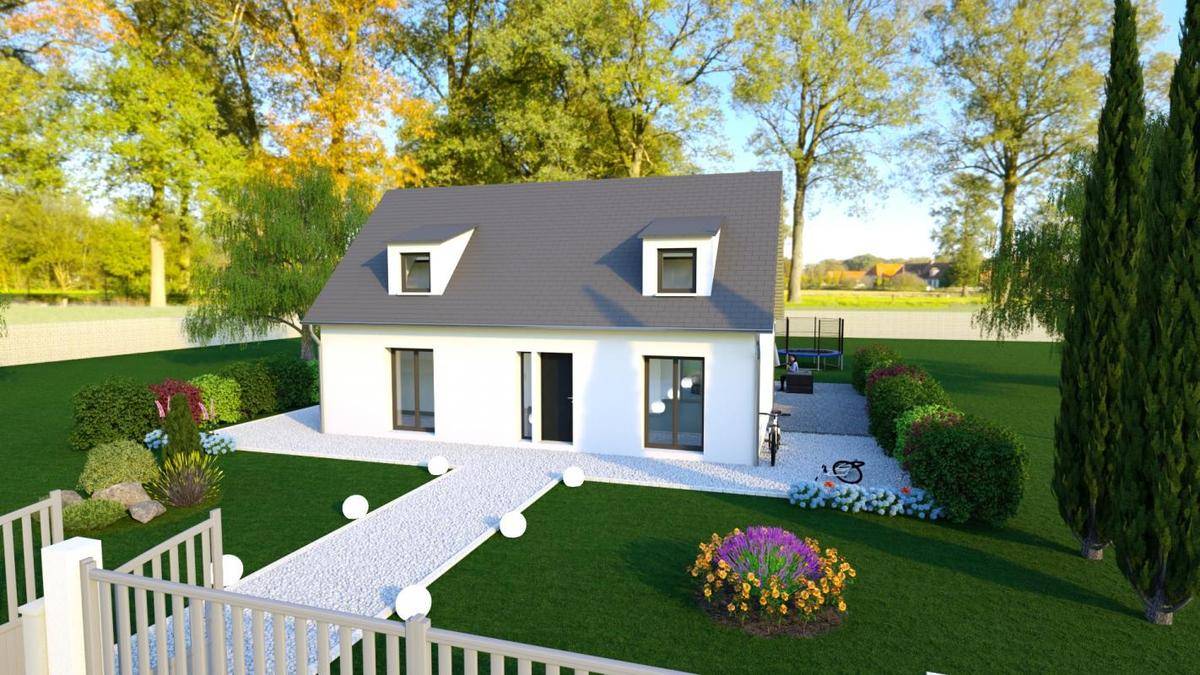 Programme terrain + maison à Carrières-sous-Poissy en Yvelines (78) de 279 m² à vendre au prix de 405930€ - 1