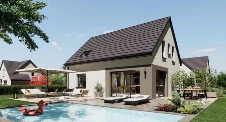 Programme terrain + maison à Oberhoffen-lès-Wissembourg en Bas-Rhin (67) de 400 m² à vendre au prix de 257000€ - 1