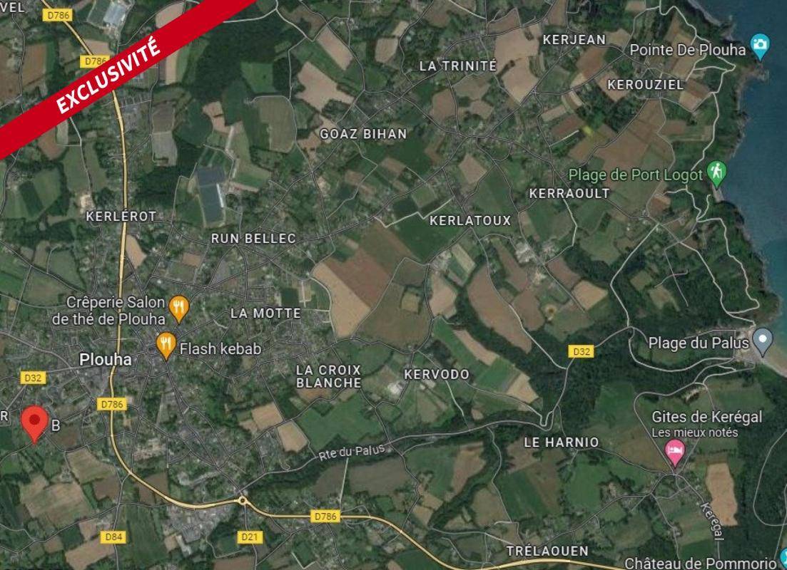 Terrain seul à Plouha en Côtes-d'Armor (22) de 485 m² à vendre au prix de 67000€ - 2