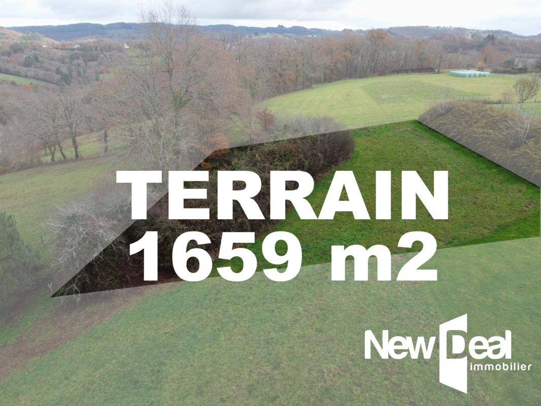 Terrain seul à Brive-la-Gaillarde en Corrèze (19) de 1659 m² à vendre au prix de 23000€ - 1