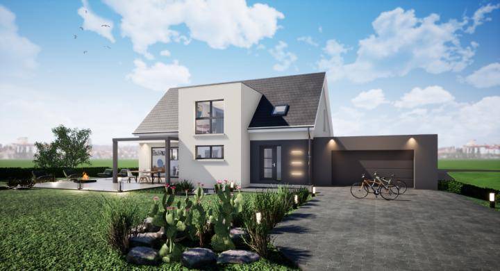 Programme terrain + maison à Weitbruch en Bas-Rhin (67) de 667 m² à vendre au prix de 357200€ - 1