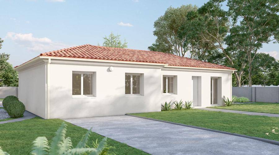 Programme terrain + maison à Saint-Porchaire en Charente-Maritime (17) de 821 m² à vendre au prix de 263500€ - 1