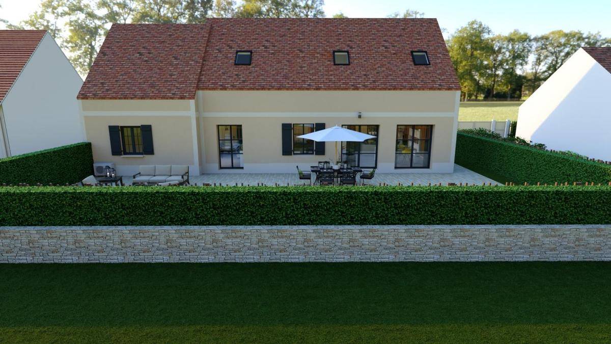 Programme terrain + maison à Seraincourt en Val-d'Oise (95) de 450 m² à vendre au prix de 525600€ - 2