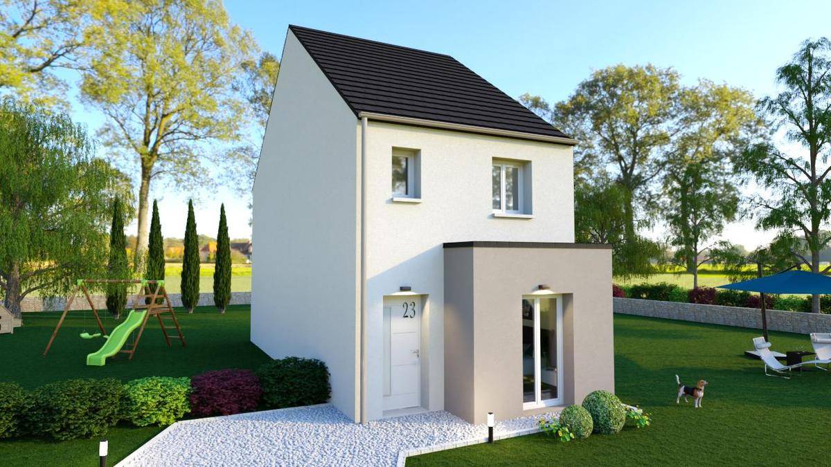 Programme terrain + maison à Aulnay-sous-Bois en Seine-Saint-Denis (93) de 82 m² à vendre au prix de 399000€ - 2