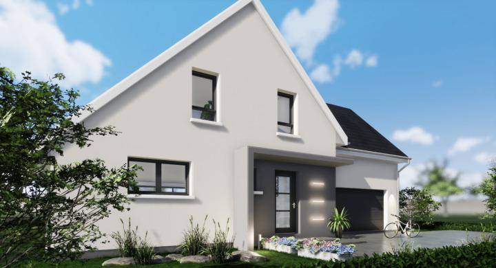 Programme terrain + maison à Osthouse en Bas-Rhin (67) de 540 m² à vendre au prix de 483500€ - 2