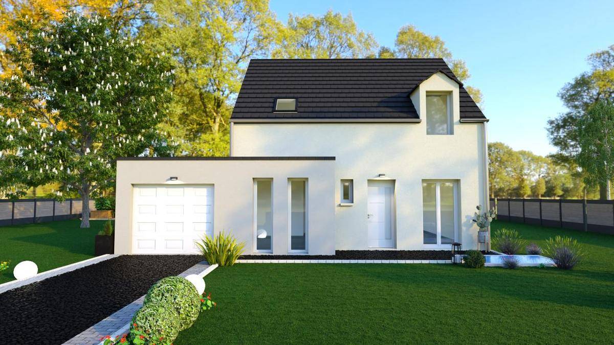 Programme terrain + maison à Juziers en Yvelines (78) de 89 m² à vendre au prix de 305200€ - 1