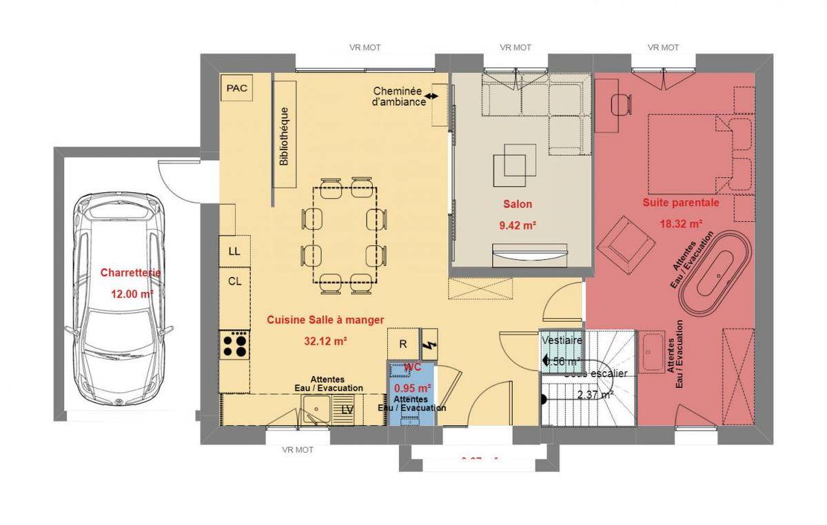 Programme terrain + maison à Villiers-sur-Marne en Val-de-Marne (94) de 340 m² à vendre au prix de 445634€ - 3