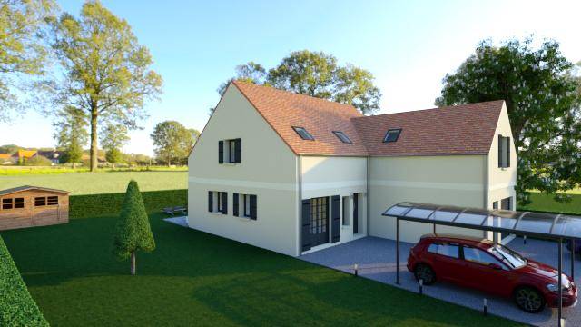 Programme terrain + maison à Longuesse en Val-d'Oise (95) de 365 m² à vendre au prix de 495235€ - 2