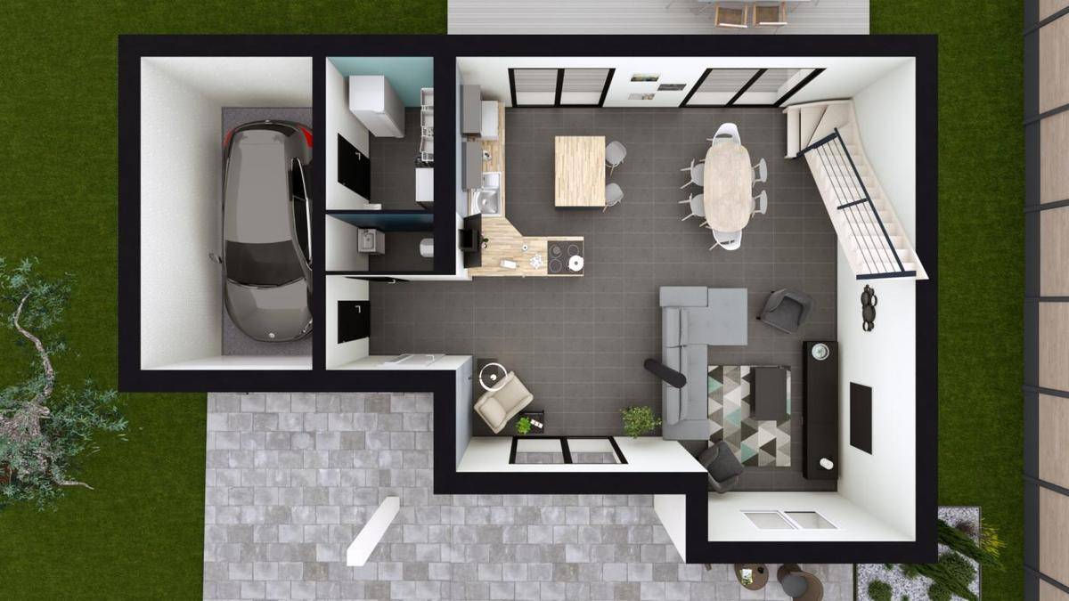 Programme terrain + maison à Mitry-Mory en Seine-et-Marne (77) de 103 m² à vendre au prix de 450033€ - 3