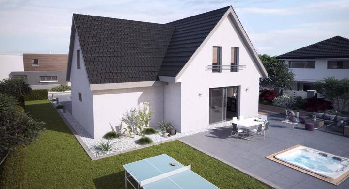 Programme terrain + maison à Soultzmatt en Haut-Rhin (68) de 422 m² à vendre au prix de 399850€ - 2