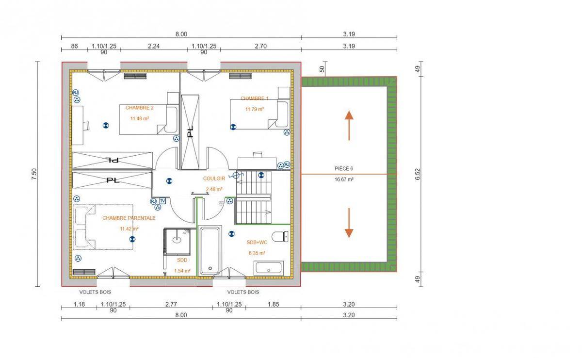 Programme terrain + maison à Carrières-sous-Poissy en Yvelines (78) de 279 m² à vendre au prix de 385500€ - 4