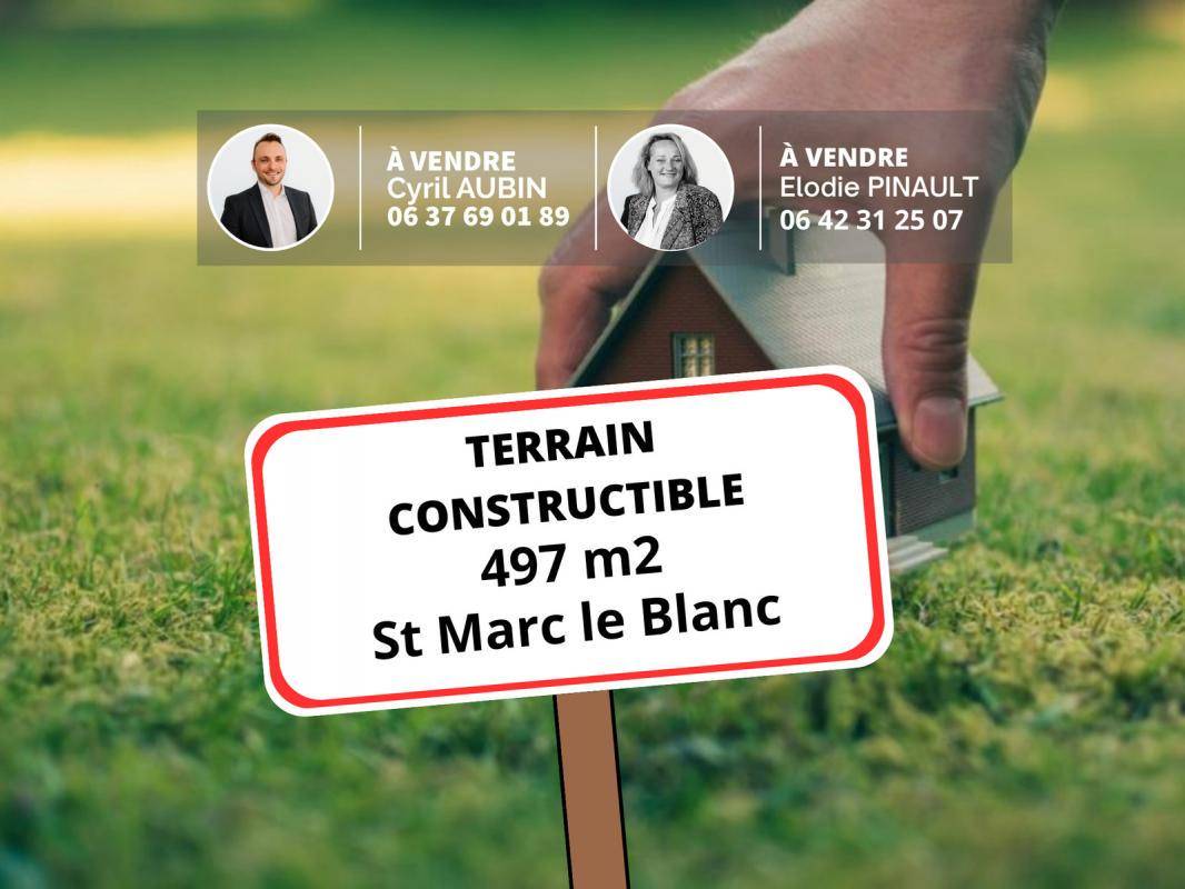 Terrain seul à Saint-Marc-le-Blanc en Ille-et-Vilaine (35) de 497 m² à vendre au prix de 37722€ - 1