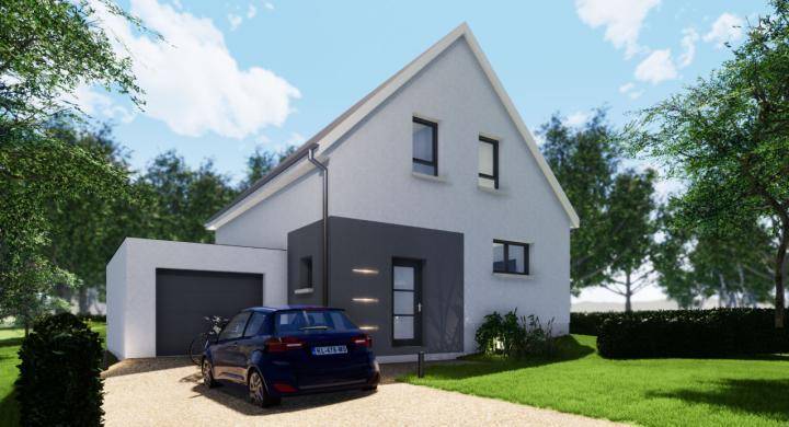 Programme terrain + maison à Morschwiller-le-Bas en Haut-Rhin (68) de 450 m² à vendre au prix de 407900€ - 1