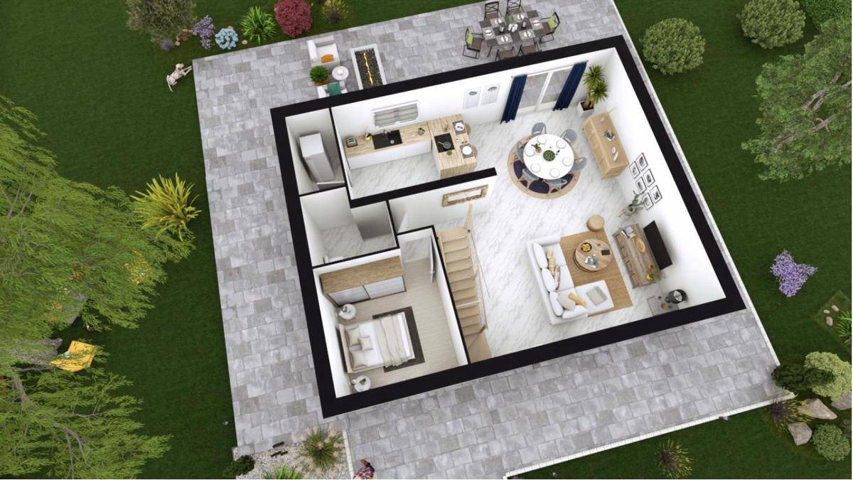 Programme terrain + maison à Moissy-Cramayel en Seine-et-Marne (77) de 230 m² à vendre au prix de 326830€ - 2