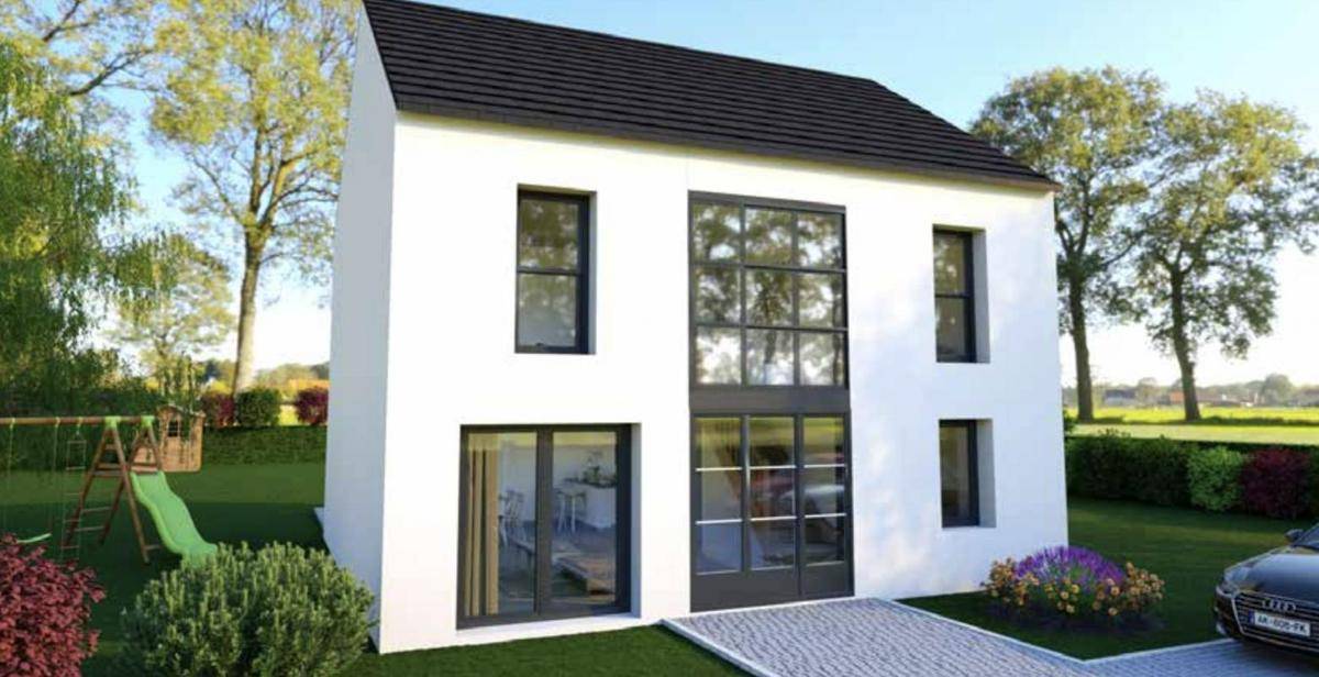 Programme terrain + maison à Champs-sur-Marne en Seine-et-Marne (77) de 322 m² à vendre au prix de 453014€ - 1