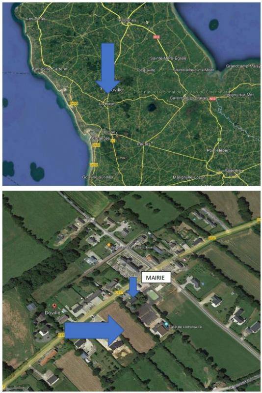 Terrain seul à Doville en Manche (50) de 573 m² à vendre au prix de 23600€ - 2