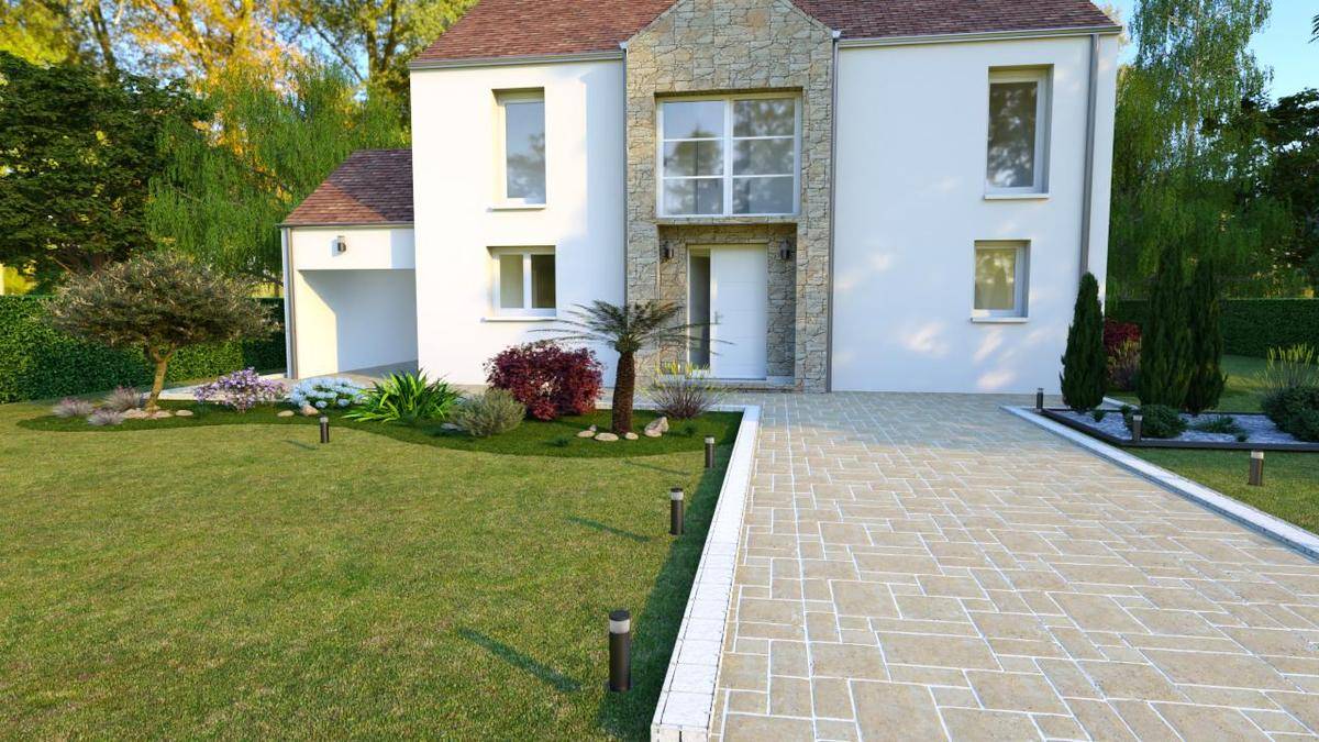 Programme terrain + maison à Sept-Sorts en Seine-et-Marne (77) de 417 m² à vendre au prix de 356634€ - 1